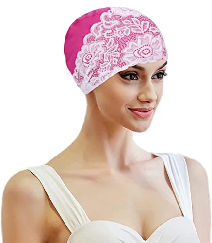 ITODA Badekappe Damen Bademütze wasserdichte Schwimmhaube Mädchen Sommermütze mit Spitze Schwimmmütze Blumen Schwimmkappe Swimming Cap Elastische Badehaube für Lange/Kurze Haare Schwimmzubehör ITODA Badekappe Damen Bademütze wasserdichte Schwimmhaube Mädchen Sommermütze mit Spitze Schwimmmütze Blumen Schwimmkappe Swimming Cap Elastische Badehaube für Lange/Kurze Haare Schwimmzubehör von ITODA