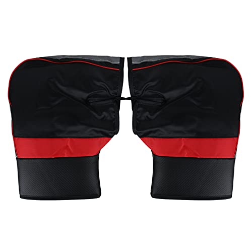 ITODA Lenkerstulpen Motorrad Lenker Handschuhe Wasserdicht Winter Lenkerhandschuhe Reflektierend Lenkermuffen Gefüttert Handwärmer Winddicht Schneeschutz Lenkerstulpen für Scooter Roller Fahrrad Rot ITODA Lenkerstulpen Motorrad Lenker Handschuhe Wasserdicht Winter Lenkerhandschuhe Reflektierend Lenkermuffen Gefüttert Handwärmer Winddicht Schneeschutz Lenkerstulpen für Scooter Roller Fahrrad Rot von ITODA