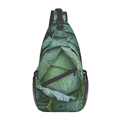 Helle Kohl-Lila-Lavendel-Blumen-Tasche, Umhängetasche, Rucksack für Damen und Herren, Brusttasche, Wandertasche für Camping, Radfahren, Reisen, Radfahren, Diagonaltasche von IUBBKI