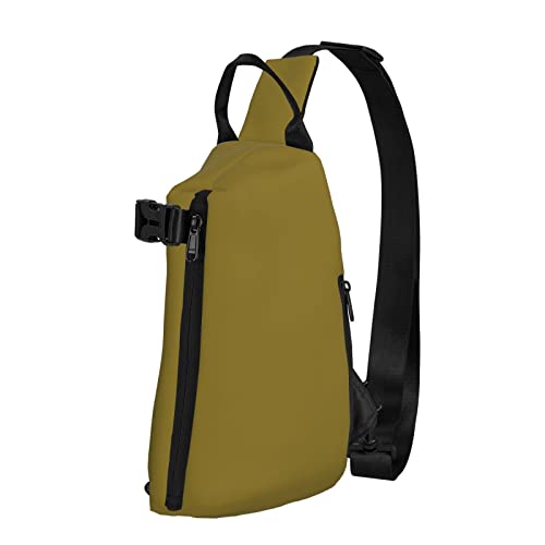 Moosgrüne, moosgrüne diagonale Umhängetasche, Umhängetasche, Schultertasche, Brusttasche für Damen und Herren, Reise- und Wander-Tagesrucksack von IUBBKI