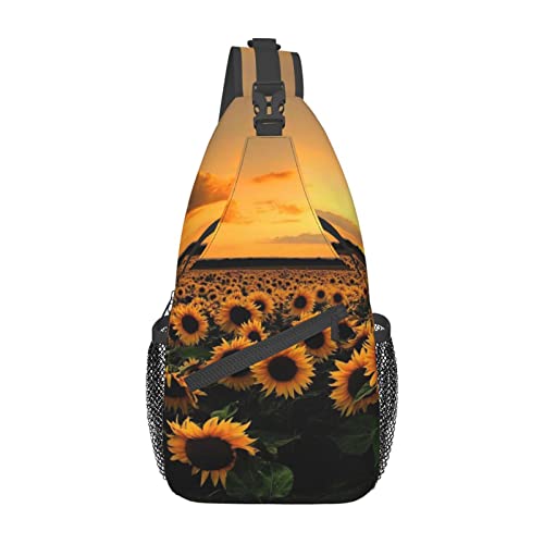 Sunflower and Sunset Outfitter Tuff Camo Schultertasche, Schulterrucksack, Brusttasche, lässiger Umhängetasche, Tagesrucksack für Damen und Herren, Wandern, Reisen von IUBBKI