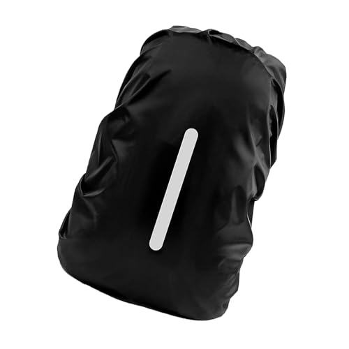 IUHRIE Regenschutz Rucksack,Schulranzen,RegenhüLle Tornister,Reflektierender,SchutzhüLle,Ranzen RegenüBerzug Rucksack RegenhüLlen (Schwarz, S) von IUHRIE