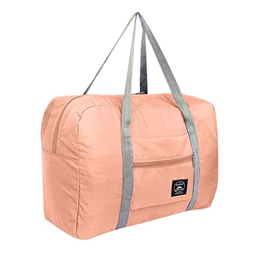 Leichte Faltbare Reisetasche 38L Wasserabweisende Sporttasche mit Rucksack Travel Gym Tasche Duffle Bag Fitnesstasche für Herren Damen (Pink, One Size) von IUNSER