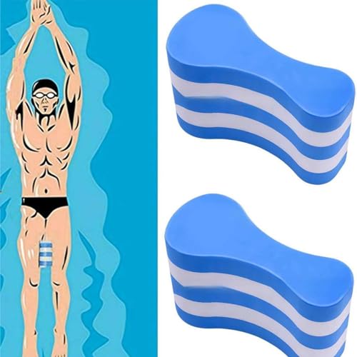 Schwimmboje für Schwimmer, EVA-Beinschiene, achtstelliger Rücken, achtstelliger Schwimmer Specialize Z7D5, Schwimmbrett, Blau von IUYQY