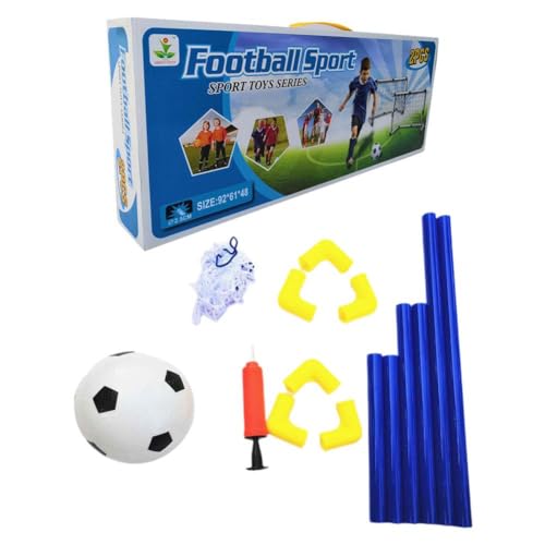Sports Kids Mini-Fußballtor-Set, Hinterhof-Indoor-Mini-Netz und Ball-Set mit faltbarem Fußballnetz, Tor, Fußball mit Pumpe von IUYQY