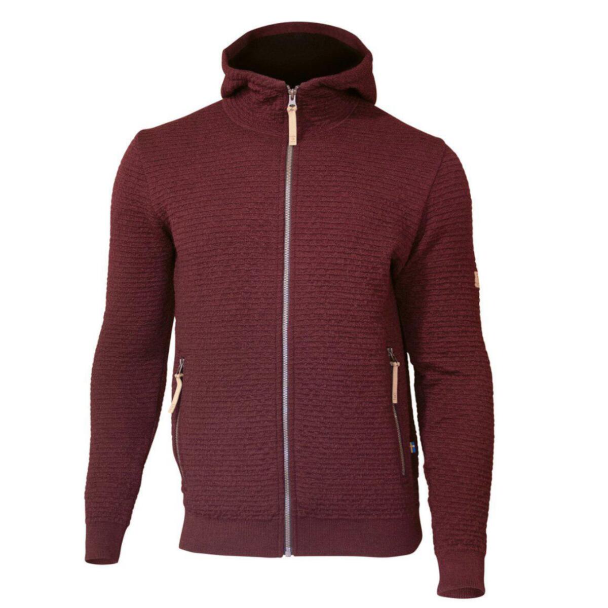 Wollweste Morel Hood Male für Herren - Ruby Wine - Rot von IVANHOEOEFSWEDEN