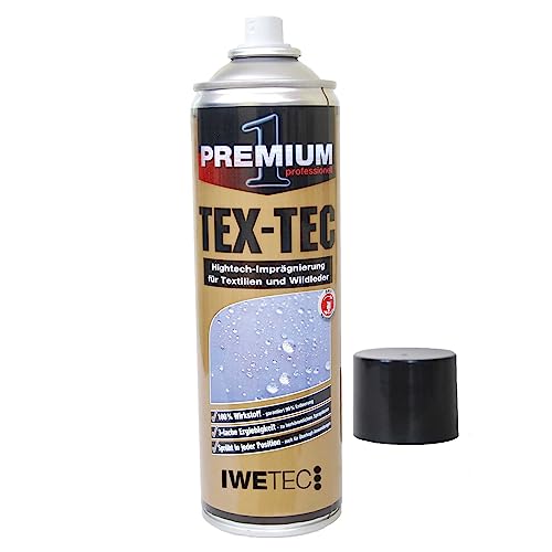 Imprägnierspray TEX-TEC das atmungsaktive Imprägnierspray 400 ml - Für Schuhe, Textilien, weiße Schuhe, Leder, Gore Tex, Zelte Imprägnierspray TEX-TEC das atmungsaktive Imprägnierspray 400 ml - Für Schuhe, Textilien, weiße Schuhe, Leder, Gore Tex, Zelte von IWETEC