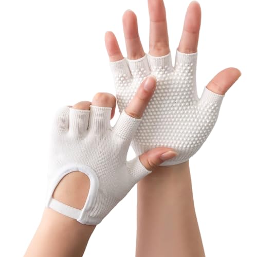 IWOMA 1 Paar rutschfeste Fünf-Finger-Workout-Handschuhe aus Silikon für Krafttraining, Fitnessstudio, Gewichtheben, Handschuhe für Damen und Herren von IWOMA