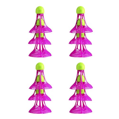 IWOMA Winddichtes Badminton-Set mit elastischem Kopf, Nylon, buntes Badminton-Set für Spiele, Sport, Unterhaltung von IWOMA