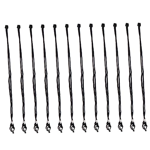 IWOWHERO Praktische 24-teilige Brillenseile Schwarze Sonnenbrillen-nylon-lanyards Brillen-befestigungsbänder Brillen-aufhängebänder IWOWHERO Praktische 24-teilige Brillenseile Schwarze Sonnenbrillen-nylon-lanyards Brillen-befestigungsbänder Brillen-aufhängebänder von IWOWHERO