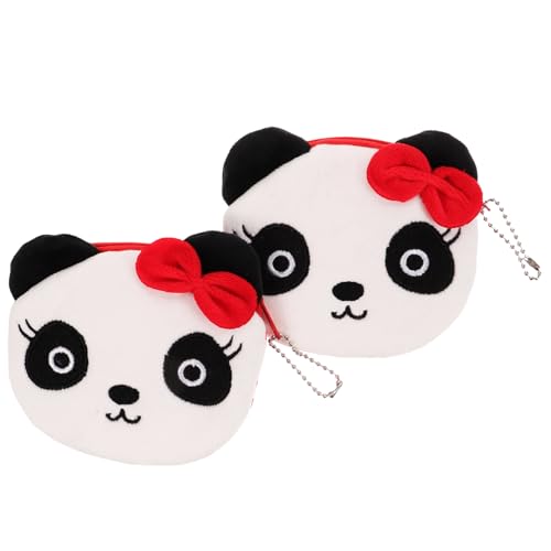 IWOWHERO Geldbörse mit Reißverschluss für Damen in Panda-Form Weicher Stoff Geldbörse Kartenhalter für Kinder IWOWHERO Geldbörse mit Reißverschluss für Damen in Panda-Form Weicher Stoff Geldbörse Kartenhalter für Kinder von IWOWHERO
