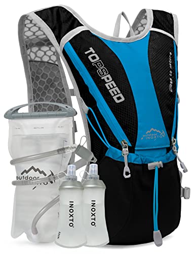 IX INOXTO Trinkrucksack, Lauf-Trinkweste mit 1,5 l Wasserblase für Männer, Frauen und Kinder, leichter Wasserrucksack zum Wandern, Radfahren, Klettern, Camping, Skifahren, Rollerblading, Schwarz IX INOXTO Trinkrucksack, Lauf-Trinkweste mit 1,5 l Wasserblase für Männer, Frauen und Kinder, leichter Wasserrucksack zum Wandern, Radfahren, Klettern, Camping, Skifahren, Rollerblading, Schwarz von IX INOXTO