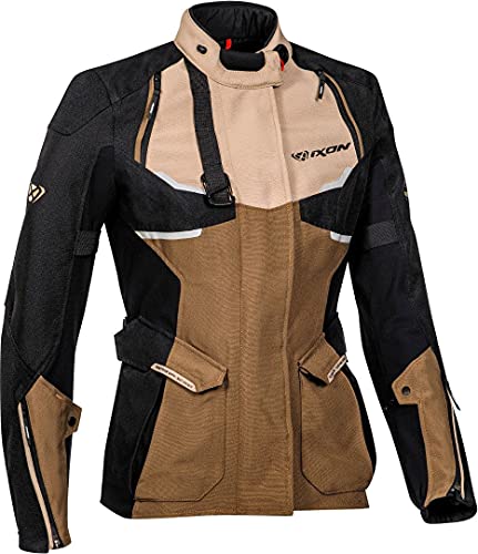 IXON Eddas Damen Motorrad Textilhose (Black/Brown,XS) von IXON