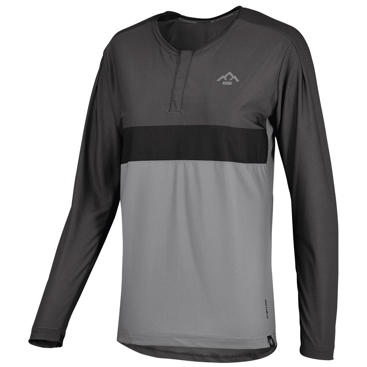 Flow XTG Women's Long Sleeve Henley - Graphite/Black von IXS