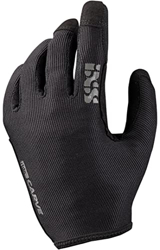 IXS Carve Gloves Black L Handschuhe, Erwachsene, Unisex, Schwarz von IXS