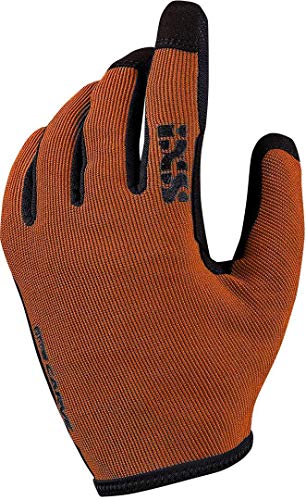 IXS Carve Gloves Orange - Ergonomische robuste MTB Handschuhe, Größe Kids - L - Farbe Burnt Orange von IXS