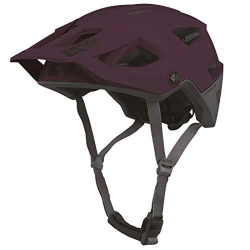 IXS Helm Trigger Am Traube Sm (54-58 cm) Jethelm für Mountainbike/E-Bike, Raisin, (54-58cm) von IXS