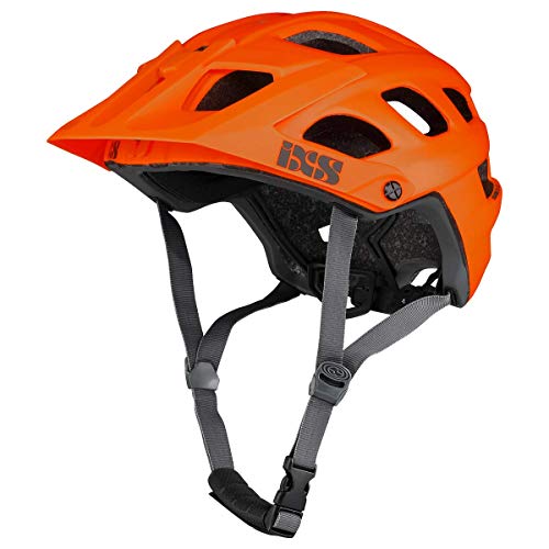 IXS RS Evo Helm MTB Trail/All Mountain Erwachsene, Unisex, Orange, ML (58 – 62 cm) von IXS
