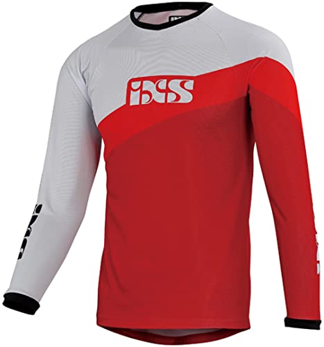 IXS Race Kids Jersey Fluo red-White KM (140) Unterhemd, rot, M von IXS