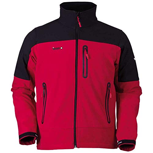 Izas Herren Aren Softshell-Jacke, rot/schwarz, S Izas Herren Aren Softshell-Jacke, rot/schwarz, S von IZAS