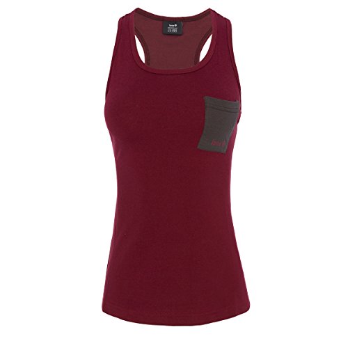 IZAS Damen Tank-top Arizona, Mineralrot/Dunkelgrau, M, IWUTS01183MR/DGM IZAS Damen Tank-top Arizona, Mineralrot/Dunkelgrau, M, IWUTS01183MR/DGM von IZAS