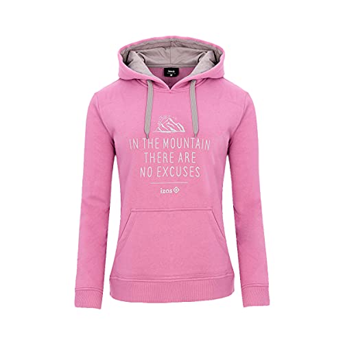 IZAS Damen Kapuzen-Sweatshirt Cimbia, Rosa/Grau, XS, IWUPU01058RS/GRXS von IZAS