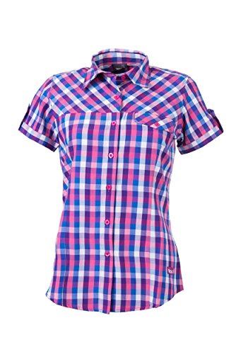 IZAS Damen Shirt Short Sleeve OVEK, Fuxia/Blue, XS, IWSSS00590FX/BLXS IZAS Damen Shirt Short Sleeve OVEK, Fuxia/Blue, XS, IWSSS00590FX/BLXS von IZAS