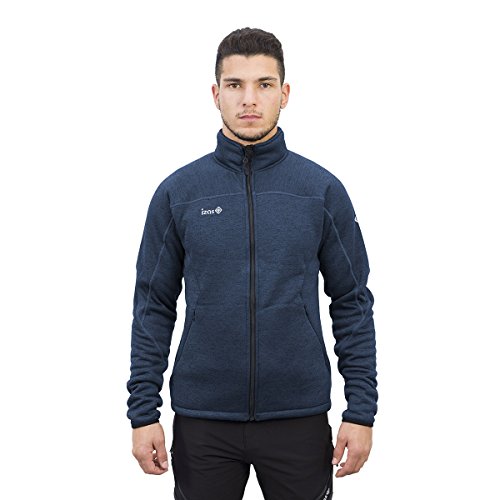 IZAS Herren HARO Strickjacke, Nachtblau/schwarz, XL von IZAS