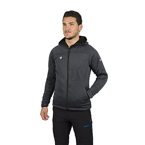 Izas Herren Hudson Fleece-Jacke, Dunkelgrau/Schwarz, L Izas Herren Hudson Fleece-Jacke, Dunkelgrau/Schwarz, L von IZAS