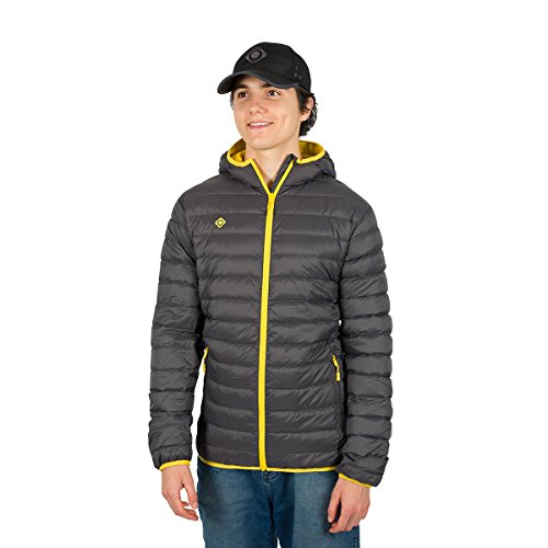 Izas Kanai Daunenjacke für Herren S Dunkelgrau/Gelb Izas Kanai Daunenjacke für Herren S Dunkelgrau/Gelb von IZAS