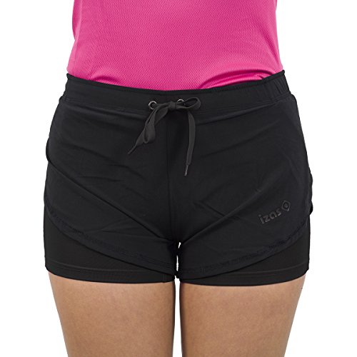 IZAS Malawi Laufshorts für Damen XL Schwarz/Schwarz von IZAS