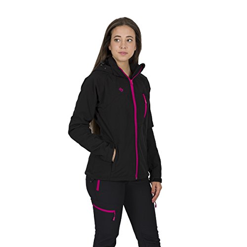 Izas Oland Damen Softshelljacke S Schwarz/Fuchsia Izas Oland Damen Softshelljacke S Schwarz/Fuchsia von IZAS
