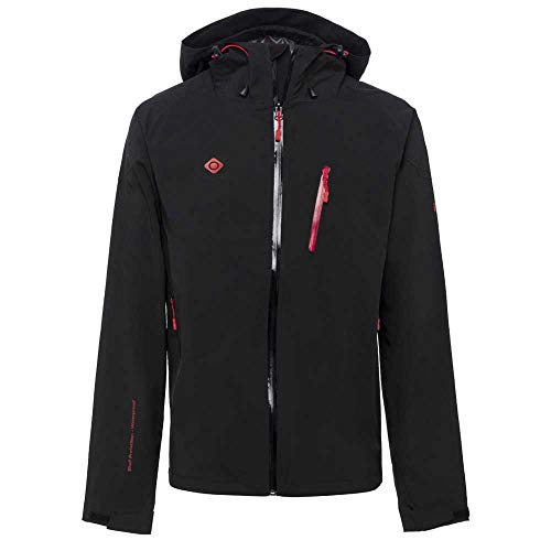 IZAS Herren Olson wasserdichte Jacke, schwarz/rot, M von IZAS