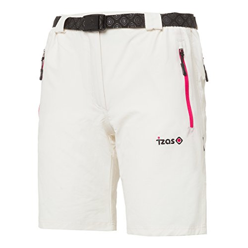 Izas Soar Elastische Shorts für Damen, Weiß/Fuchsia, L Izas Soar Elastische Shorts für Damen, Weiß/Fuchsia, L von IZAS