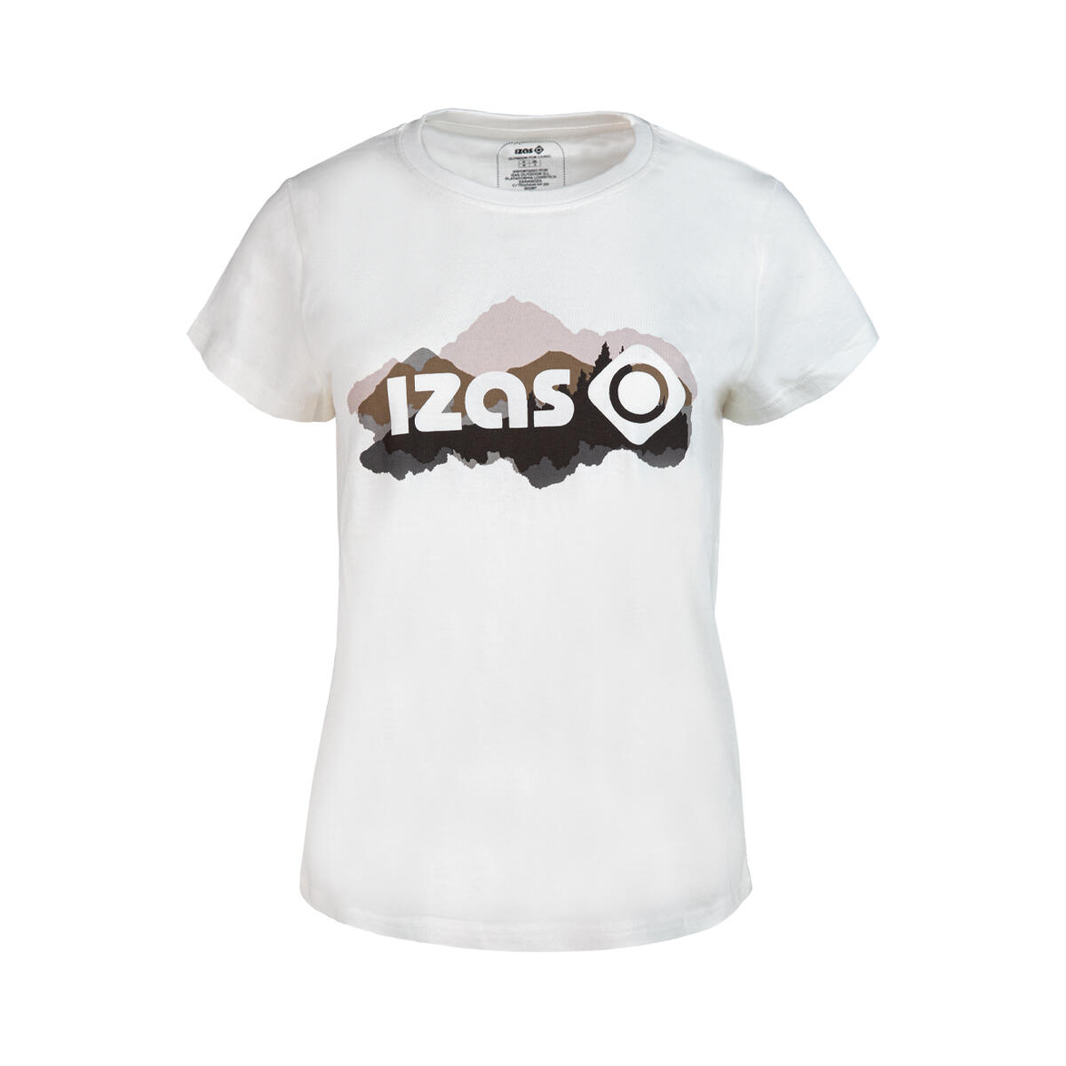 Izas Baumwoll-T-Shirt mit kurzen Ärmeln für Damen BROU W von IZAS