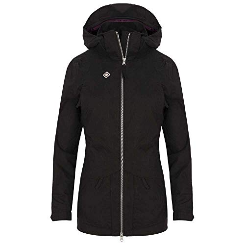 Izas Damen Genova Wasserdichter Parka, Schwarz, XL von IZAS