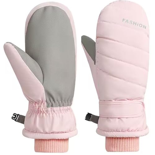 IZUS Damen-Ski-Handschuhe mit Handfläche, rutschfeste Sport-Fäustlinge – thermische, verdickte Handschuhe, wasserabweisend, kaltes Wetter, Outdoor, Winter IZUS Damen-Ski-Handschuhe mit Handfläche, rutschfeste Sport-Fäustlinge – thermische, verdickte Handschuhe, wasserabweisend, kaltes Wetter, Outdoor, Winter von IZUS