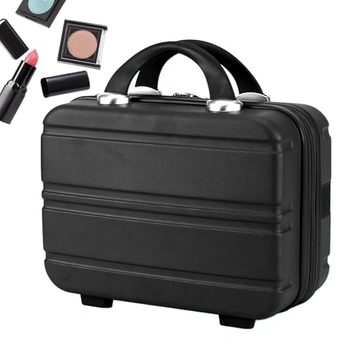 Ibuloule Make-up-Tragegepäckkoffer, Handgepäck-Make-upkoffer - 14-Zoll-Koffer mit großem Fassungsvermögen, kleines Gepäck für die Reise,Damen-Organisationsbox, tragbar, zur Kosmetikaufbewahrung für von Ibuloule