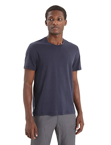 Icebreaker - Herren T- Shirt Natural Blend Zentral Klassisch Slim Fit - Für Alltag, Fitness & Training - Midnight Navy, L Icebreaker - Herren T- Shirt Natural Blend Zentral Klassisch Slim Fit - Für Alltag, Fitness & Training - Midnight Navy, L von Icebreaker