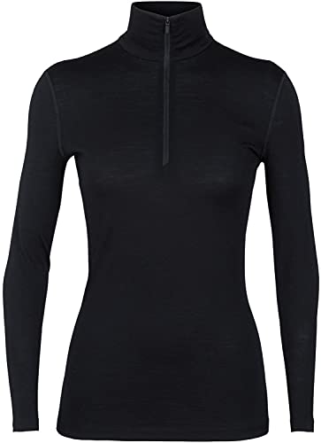 Icebreaker Merino Damen 200 Oasis Langarm Half Zip, Schwarz, XL Icebreaker Merino Damen 200 Oasis Langarm Half Zip, Schwarz, XL von Icebreaker Merino