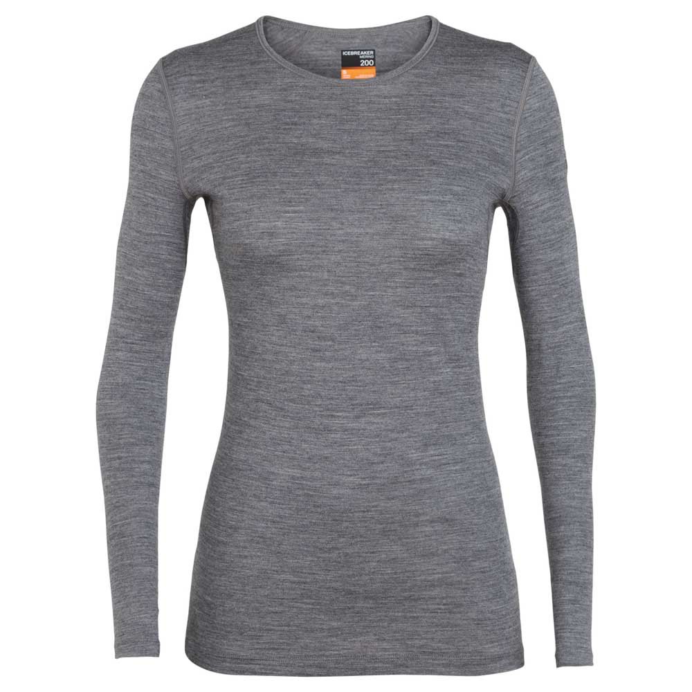 Icebreaker 200 Oasis Crew Merino Long Sleeve T-shirt Grau L Frau Icebreaker 200 Oasis Crew Merino Long Sleeve T-shirt Grau L Frau von Icebreaker