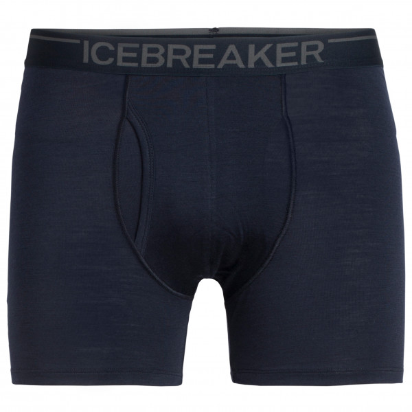 Icebreaker - Anatomica Boxers with Fly - Merinounterwäsche Gr L;M;S schwarz von Icebreaker