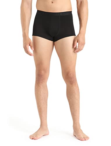 Icebreaker Herren Anatomica Cool-Lite Trunks - Unterwäsche aus Merinowolle für Wandern, Wintersport, Abenteuer und Training - Schwarz, M von Icebreaker