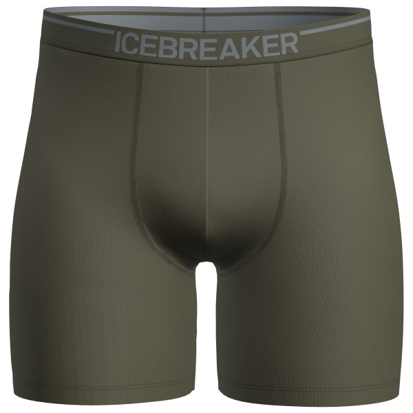 Icebreaker - Anatomica Long Boxers - Merinounterwäsche Gr L;M;S;XL oliv;schwarz von Icebreaker