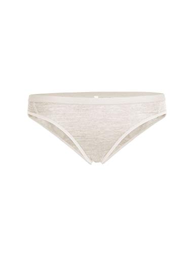 Icebreaker Damen Funktionsunterwäsche Siren Bikini, Fawn Hthr, XS, 103164201XS von Icebreaker