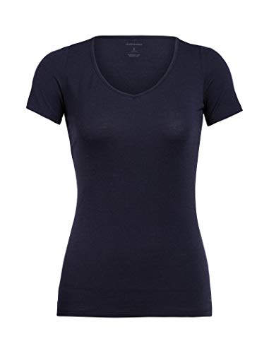 Icebreaker Siren Short Sleeve Sweetheart Top Funktionsshirt Midnight Navy-423 L von Icebreaker