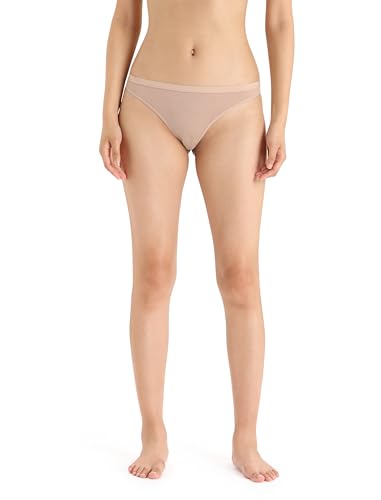 Icebreaker Damen Tanga-Slip Siren Thong Beige M von Icebreaker