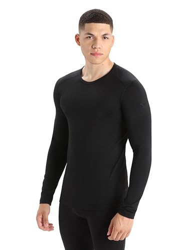 Icebreaker Herren Funktionsshirt 200 Oasis LS Crewe, Black, L, 104365001L Icebreaker Herren Funktionsshirt 200 Oasis LS Crewe, Black, L, 104365001L von Icebreaker