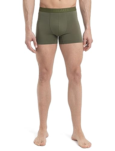 Icebreaker Herren Anatomica Cool-Lite Boxershorts - Unterwäsche aus Merinowolle für Wandern, Wintersport, Abenteuer und Training - Loden, XL von Icebreaker