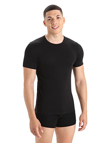 Icebreaker Herren Anatomica Crewe T-Shirt - Funktionsshirt Herren - Merinowolle Unterwäsche - Schwarz, S Icebreaker Herren Anatomica Crewe T-Shirt - Funktionsshirt Herren - Merinowolle Unterwäsche - Schwarz, S von Icebreaker
